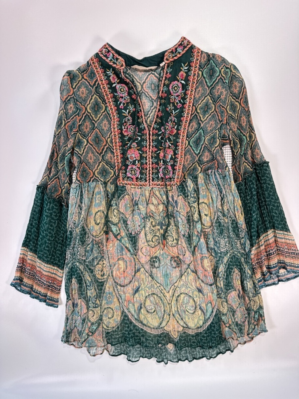 Soft Surroundings Women’s Peasant Tunic Embroidered Festival Small - Picture 2 of 13